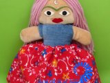 عروسک ایرانی پارچه ای ماه پیشونی