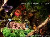 عکس نوزاد در جنگل